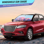 Car Windshield Sun Shade, Folding Car Shades for Front Windows UV Rays Sun Cover Shade, Keeps Your Vehicle Cool