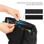 Hanging Car Trash Can with 4 Storage Pockets, Waterproof Leakproof Oxford Auto Garbage Bag, Adjustable Garbage Bag, Foldable Car Trash Bin Fit for Truck, SUV, Home, Office