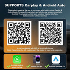 2026 Upgraded Wireless Carplay Adapter, 4 in 1 Screen Mirroring Support Mirror Link/AirPlay for Apple CarPlay & Android Auto, Mini USB/Type-C Plug & Play Car Play Adapter, Wired to Wireless