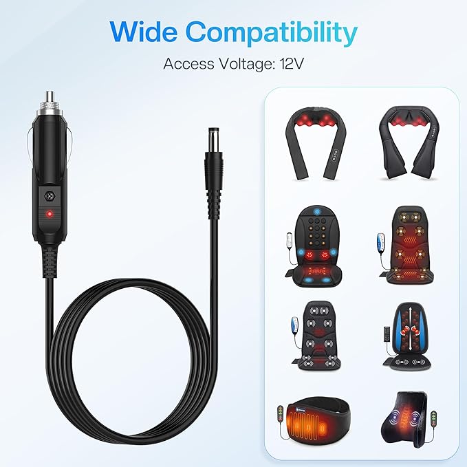 Neck Back Massager & 12V Car Adapter