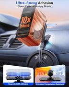 Car Phone Mount for Socket Grip, Strong Sticky Cell Phone Holder for Auto Dashboard, Adjustable Adhesive Car Mount Compatible with Thick Wallet Grip Card Holder for iPhone Samsung