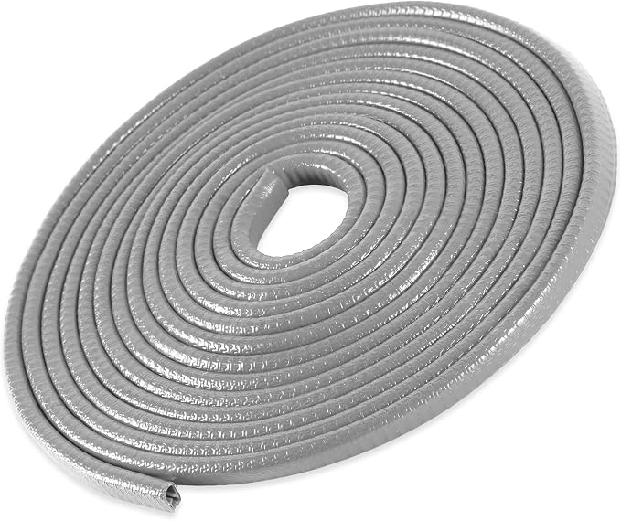 33Ft (10M) Car Door Edge Guard, No Glue Car Door Entry Guard Protective Strip, Rubber Edge Trim Car Door Protector, Applicable to Car, Truck, SUV and ATV, Car Exterior Accessories（Gray）
