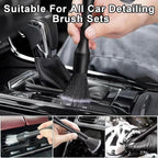 8PCS Car Detailing Brush Set，Soft Car Cleaning Brush，for Cleaning interiors Car Betailing Kit，Ventilation Opening、Console、Seat Seam