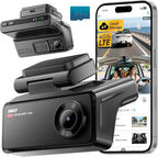 4G LTE Dash Cam with Live-Streaming, Anti-Theft Car Security Camera, Instant Alert via App, Cloud & SD Storage, 2K+1080P Front Inside, No Screen, IR Night Vision, 24/7 Parking Mode, GPS, OBD