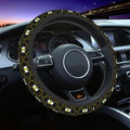 Bee Bee Keeper Cute Mini Yellow Honey Steering Wheel Cover Car Accessories Cute for Women Girls Girly Universal 15 Inch Neoprene Auto Interior Decor Anti Slip Car Truck Protector