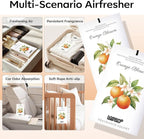 12 Packs Orange Scented Sachets - Fragrance for Closet, Drawer, Bathroom, Car - Air Freshener Deodorizer Packets