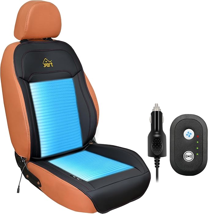 Cooling Seat Covers for Cars, 12V-24V Cooling Car seat Cover with 12 Fans and Massage, Car Seat Cooler for Truck, SUV, Sedan