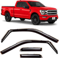 Voron Glass in-Channel Extra Durable Rain Guards for Ford F150 2021-2026 SuperCab, Window Deflectors, Vent Window Visors, 4 Pieces - 200908