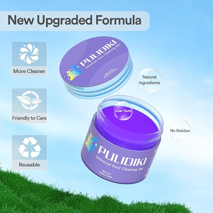 Car Cleaning Gel Detailing Kit - Automotive Dust Crevice Cleaner Slime for Auto Interior Detail Removal - Putty for Keyboard Cleaning and Car Accessories