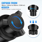 Car Cup Holder Expander, Universal 2 in 1 Large Cupholder Expander Adapter for Car with Adjustable Base, Fits Large Bottles, Snack, Drinks Cups, Black