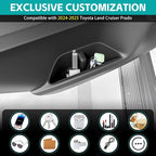 Door Side Storage Box Compatible with 2024 2025 2026 Toyota Land Cruiser Prado 250 J250 LC250 & 1958 Accessories, Front & Rear Slot Protector Liner Door Insert Organizer Tray Phone Pockets
