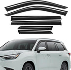 Rain Guard Fit for Lexus TX 2024 2025 2026, Tape-on Extra Durable Side Shatterproof Sun Window Deflectors 2024-2026 Lexus Window Visor Deflectors Rain Guard Black 6 PCS