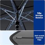 2026 Windshield Sun Shade Umbrella, Foldable Car Umbrella Sunshade with UV Block Car Front Window (Heat Insulation Protection) for Auto Windshield Covers Blackout Trucks Cars (Large)