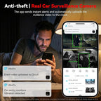 4G LTE Dash Cam with Live-Streaming, Anti-Theft Car Security Camera, Instant Alert via App, Cloud & SD Storage, 2K+1080P Front Inside, No Screen, IR Night Vision, 24/7 Parking Mode, GPS, OBD