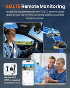A810 Lite 4K Dash Cam Front and Rear, 5GHz Wi-Fi 6 DashCam, Car Camera 4G LTE Remote Access, GPS Tracking, HDR Night Vision, 24H Parking Mode, Voice Control, Emergency Lock, Loop Recording