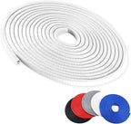 Car Door Edge Guards, 16Ft Rubber Seal Car Door Edge Trim, U Shape Door Edge Protector Guard, Aluminum Weather Proofing Automotive Door Edge Molding, Protection for Most Cars (White)