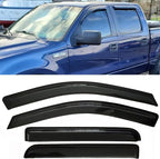 Rain Guards Window Visors Side Vent Guard Shade Sun Wind Deflectors for Ford F150 SuperCrew/Crew Cab 2004-2008,Also Fit Lincoln Mark LT 2006-2008,Sun Visor for Car,4-Pieces Set 94443