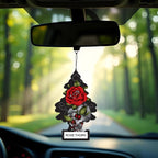 Car Air Freshener | Hanging Paper Tree for Home or Car | Rose Thorn | 6 Pack