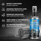 XPERTCHEMY Ceramic Rain Repellant Windshield, Glass Coating Spray, Hydrophobic Protective Formula, Advanced Rain Windshield Water Repellent for Cars, Mirrors and Other Glass Surfaces