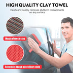 Clay Decontamination Towel - Professional Detail Products - Proven Cleaning & Release of Paint Contaminants; Increase Wax & Sealant Bond; Enhance Paint Gloss & Color; Fine Grade (12x12inches)