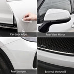 Car Door Edge Guards Door Sill Protector, 1.2In x 33Ft 5D Carbon Fiber Car Wrap Film, Vinyl Automotive Wrap Film Anti-Collision Fits for Most Car(Transparent)
