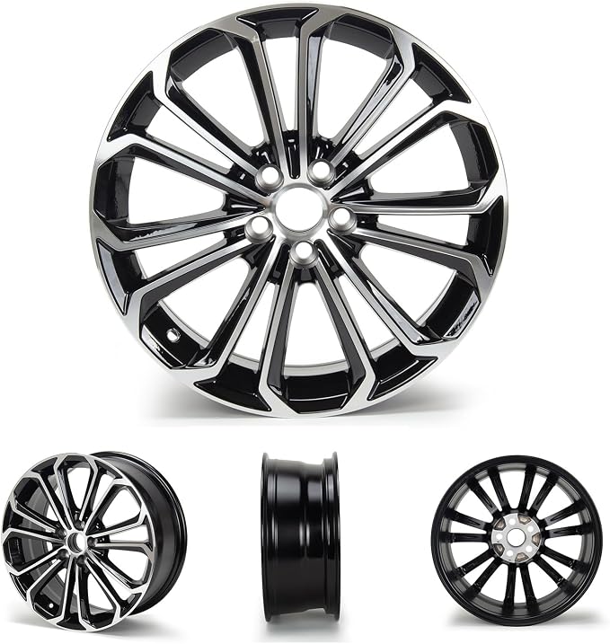 New 17x7" 17 Inch Premium Aluminum Alloy Wheel Rim Compatible with Toyota Corolla 2014-2016 | OEM Design, Alloy Replacement Wheel, Super Duty Car Rims Replacement - OE Stock Specs, Gloss Black