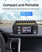 KSUN Mobile Transceiver Radio for Vehicle Truck with Cigarette Lighter Plug Dual Band VHF/UHF Mini Car Radio Long Range CB Two Way Radio for Driver Off Road,UV5200D