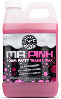 Mr. Pink Foam Party Wash & Wax - 64 oz Tangerine Scent High Foaming Car Wash Soap for Foam Cannons and Buckets – Safe on Paint, Clear Coat, Cars, Trucks, SUVs, and RVs