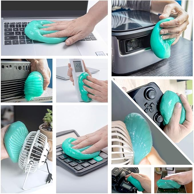 Keyboard Cleaning Gel Keyboard Cleaner Adheres to Dust and Debris in The Crevices of The Keyboard, Also Suitable for Car Interior Cleaning, Office Cleaning, Electronics Cleaning