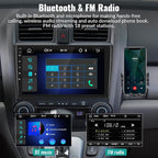 Car Stereo for Honda CRV 2007-2011 Car Radio,MP5 Player with Apple Carplay Android Auto Mirror Link, 9" Touch Screen Car Radio with Bluetooth Backup Camera FM SWC Dual USB Input