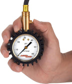 RRA60X Professional Tire Pressure Gauge with Protective Rubber Guard (60 PSI)