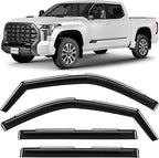 in-Channel Incredibly Durable Rain Guards Compatible with Toyota Tundra 2022-2026 CrewMax, Original Window Deflectors, Vent Window Visors, Vent Deflector, 4 pcs. - 619019
