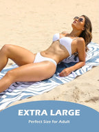 2 Pack Microfiber Beach Towel, Quick Dry Travel Towel Large Sand Free Towel for Beach, Camping, Swim Pool, Gym, Sports& Yoga 71"x32", Whale& Jellyfish