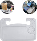 Car Steering Wheel Desk for Laptop,Multipurpose Travel Car Accessories, Car Seat Stand Trays for Eating, Steering Wheel Under Table Console(Gray)