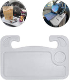 Car Steering Wheel Desk for Laptop,Multipurpose Travel Car Accessories, Car Seat Stand Trays for Eating, Steering Wheel Under Table Console(Gray)