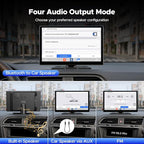 9'' Carplay Screen with Net-Flix YouTube and 1080P Backup Camera Upgraded Android Auto Screen Portable AI Magic Video Box Built-in Apps Voice Control Car GPS for iOS 10+ Android 11+