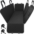 Dog Hammock for Car, 2026 Upgraded 600D Heavy Duty Waterproof & Scratch-Resistant Dog Car Seat Cover, Back Seat Pet Cover for Dogs with Sedan, Trucks and SUVs, Standard, Black All