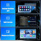 4+128G Android 15 Car Stereo for Mitsubishi ASX RVR Outlander Sport 2019-2021 10” Incell Touchscreen Wireless CarPlay Android Auto Car Radio FM RDS BT GPS Navigation WiFi + AHD Backup Camera