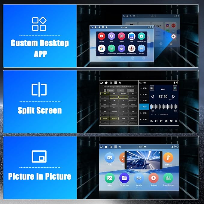 4+128G Android 15 Car Stereo for Mitsubishi ASX RVR Outlander Sport 2019-2021 10” Incell Touchscreen Wireless CarPlay Android Auto Car Radio FM RDS BT GPS Navigation WiFi + AHD Backup Camera