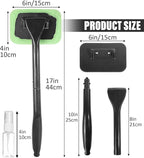 Windshield Cleaning Tool,Car Cleaning Window Tool,Car Window Cleaner Tool,Car Accessories Car Window Cleaner with Unbreakable Extendable Handle and Microfiber Cloth for Auto Glass Wiper Car