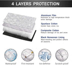 Car Windshield Snow Cover with 4 Layers Protection Winter Frost Snow Ice Cover Auto Sun Shade for Cars Trucks Vans and SUVs(No Elastic Bands Included)