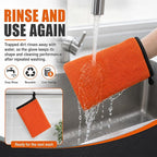 Clay Mitt for Car Detailing, No Scratch Reusable Magic Clay Bar Glove, Microfiber Auto Cleaning Supplies for Removing Debris from Paint, Glass, Wheels, Windshield(Orange)