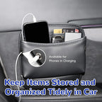 Car Seat Side Pocket Organizer Car Pocket Pouch for Seat, Door, Console, Car Seat Gap Filler Organizer Multifunctional Car Organizer Accessories for Phone Sunglasses Keys Cards (Small)