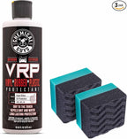 VRP Protectant & WonderWave Applicators Kit - 16 oz Vinyl, Rubber, and Plastic Dressing with Foam Applicators - Restores Your Car's Interior & Exterior Surfaces