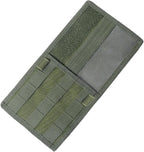 ZIMISI Molle Car Visor Organizer, Tactical Sun Visor Panel Organizer with Elastic Strap, Nylon Sunshade Storage Pouch with Magic Strap for Pen Card Sunglass, Fits for Car, SUV, Truck (Army Green)