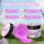 Car Cleaning Gel (Purple,Lavender) Cleaning Putty Universal Dust Cleaning Car Interior Cleaner Keyboard Dust Remover Car Slime Gifts for Men Women Girl（1 Pack）