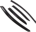 WD2-305 Dark Smoke 4 Pcs Set Window Visor (Outside Mount) Deflector Rain Guard Compatible with 2010-2013 Mazda Mazda3 Sedan