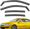 Extra Durable Window Deflectors in-Channel Window Visors Rain Guards Fit for Honda Accord 2013-2017 Sedan, Sun Visors, Wind Vent for Shades, Exterior Car Accessories - 4pcs. AG0749