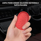 ME.FAN Car Coasters for Cup Holders [4 Pack] - 2.75In Silicone Auto Mug Mats - Universal Non-Slip Recessed Car Interior AccessoriesRed
