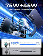 90W USB C Car Charger for iPhone 17/16/15 Series | Car Charger USB C Fast Charge Adapter,Super Fast for Men Women, Car Accessories, Compatible with iPhone 17 16 15 Pro Max